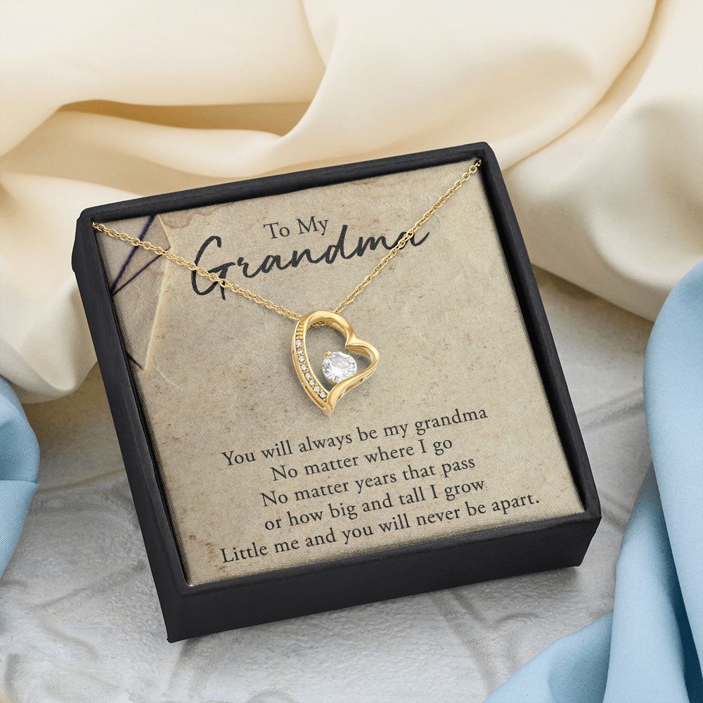 To My Grandma Necklace, Gift for Grandmother Necklace, Mothers Day Gift For Grandma Nana, Grandma Jewelry From Grandchildren GrandKids , Jewelry Box Gift For Grandma Grandmother5 Forever Love Necklace