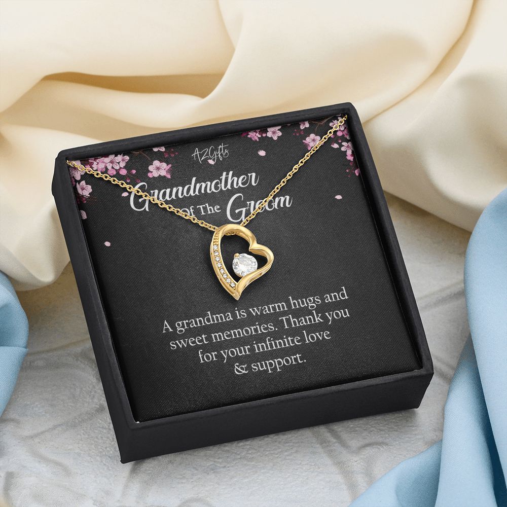 To My Grandmother Necklace, Gift for Grandmother Necklace, Mothers Day Gift For Grandma Nana, Grandma Jewelry From Grandchildren GrandKids , Jewelry Box Gift For Grandma Grandmother Forever Love Necklace