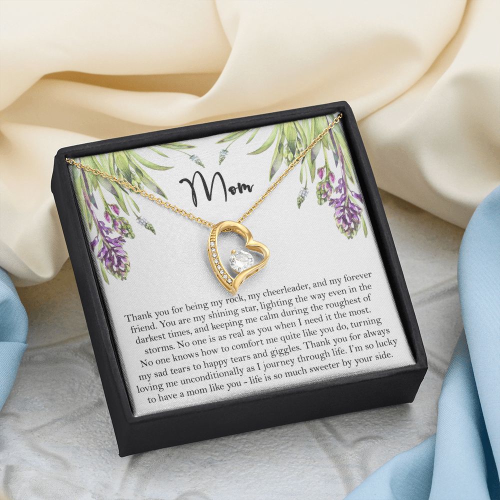 To My Mom Necklace, Gift For Mom, Mother's Day Gift from Daughter, Mom Jewelry Gift for Mothers Day, Birthday Gift for Mother, Moms Gift from Daughter Son, Necklace for Mom Mother 6 Forever Love Necklace