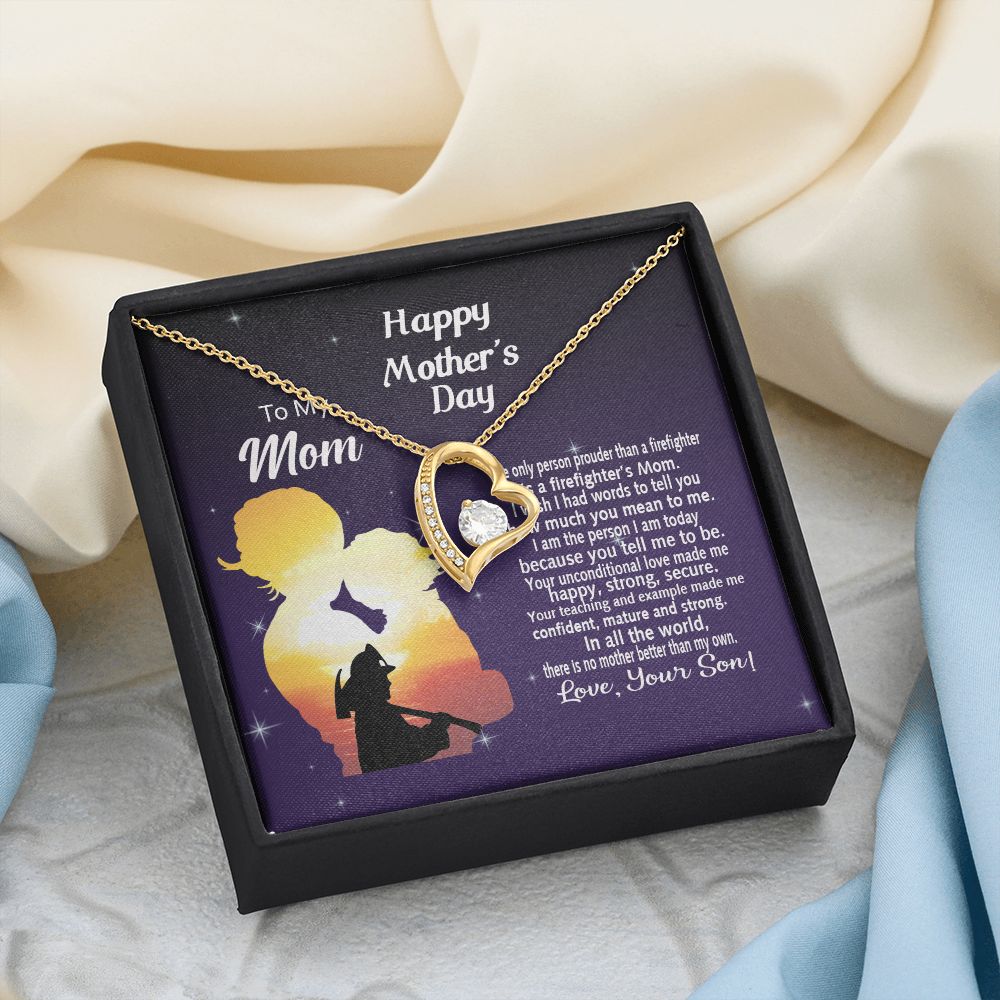 Mom Necklace Gifts for Mom from Daughter to Mom Gifts for Mothers Day from Daughter, To My Mom Necklace from Daughter to Mom Birthday Gifts Necklace with Message Card and Gift Box14 Forever Love Necklace