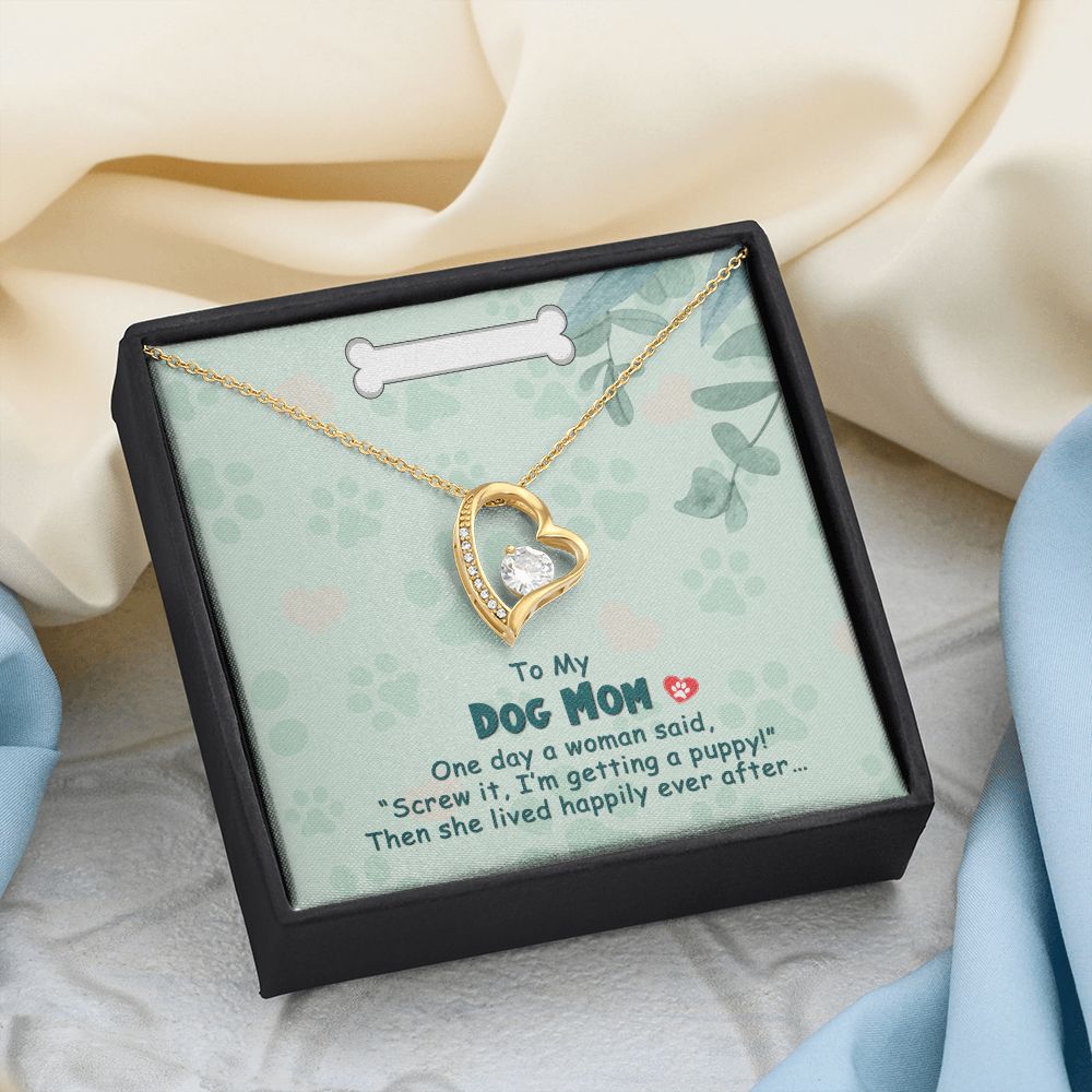 Love Knot Necklace, Dog Mom Gift For Mother's Day, Dog Mom Necklace For Women, Dog Mama Sentimental Gift, Dog Lover Gifts For Her, Unique1 Forever Love Necklace