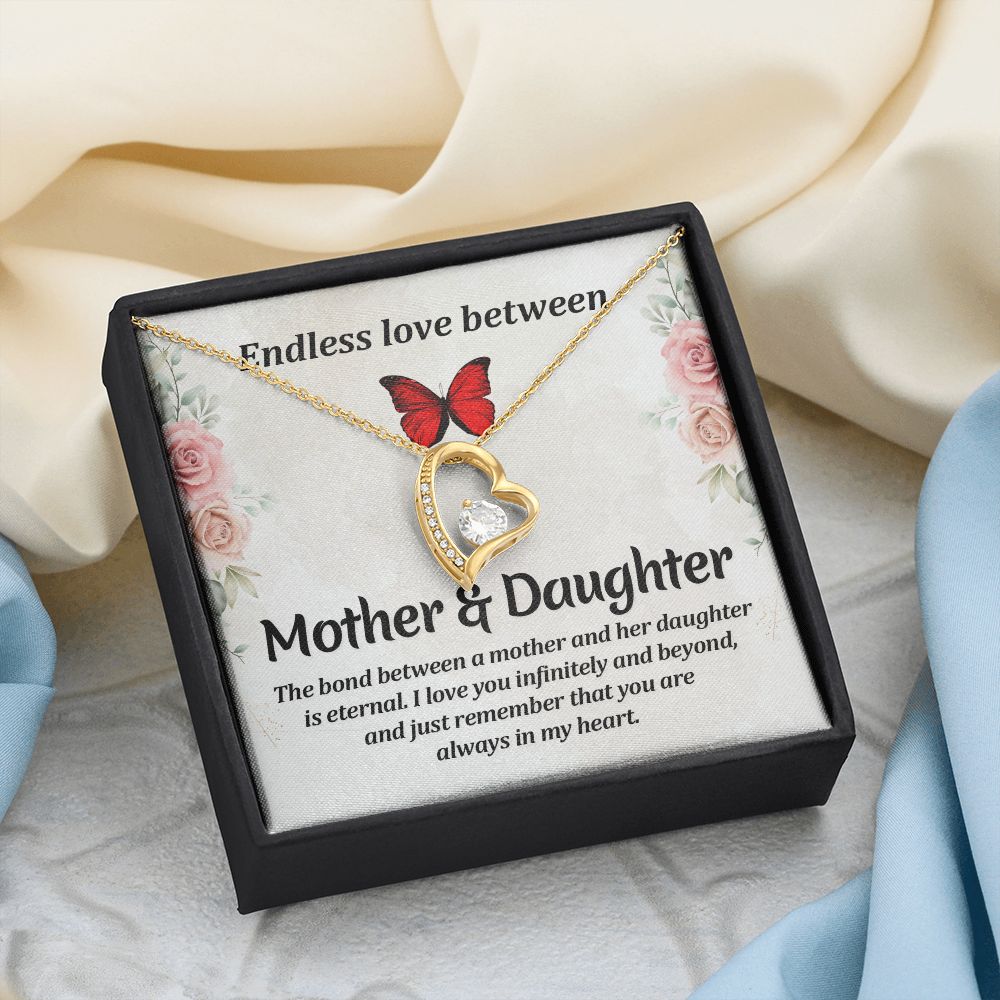 To My Mom Necklace, Gift For Mom, Mother's Day Gift from Daughter, Mom Jewelry Gift for Mothers Day, Birthday Gift for Mother, Moms Gift from Daughter Son, Necklace for Mom Mother 11 Forever Love Necklace