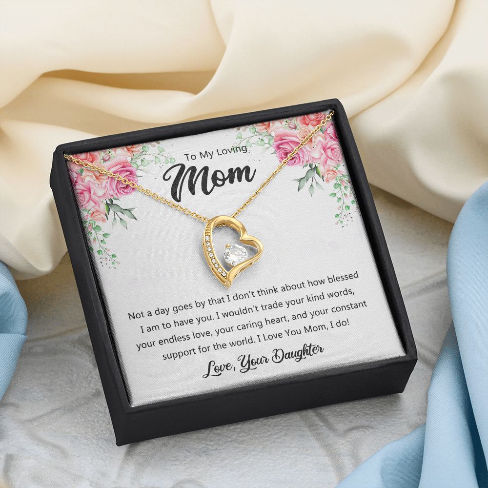 To My Mom Necklace, Gift For Mom, Mother's Day Gift from Daughter, Mom Jewelry Gift for Mothers Day, Birthday Gift for Mother, Moms Gift from Daughter Son, Necklace for Mom Mother 9 Forever Love Necklace