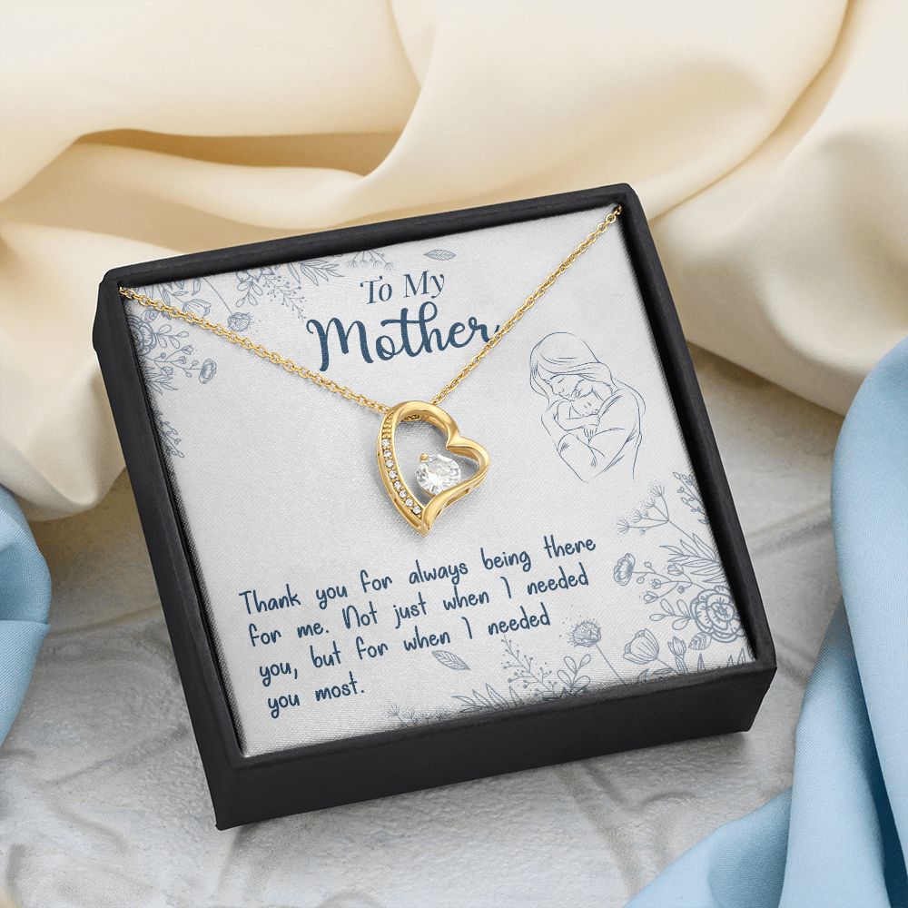 To My Mom Necklace Pendant Gift From Daughter Necklace I Needed You Most Gift For To Mom Happy Mother's Day Mother In Law Gift On Birthday Anniversary Gift 30821 Forever Love Necklace