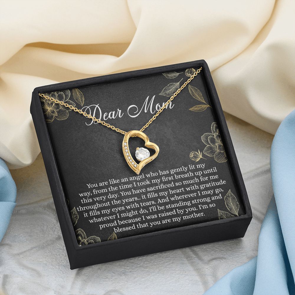 Mothers Day Gifts From Son Daughter Kids Gifts For Mom Birthday Unique Mothers Day Necklace Gift Idea Sentimental Mom Christmas Present Forever Love Necklace
