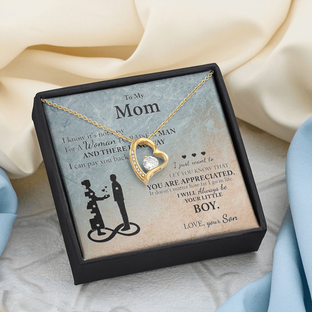 Mom Gift From Son To Mother Necklace Thoughtful Birthday Gift Sentimental Forever Love Necklace