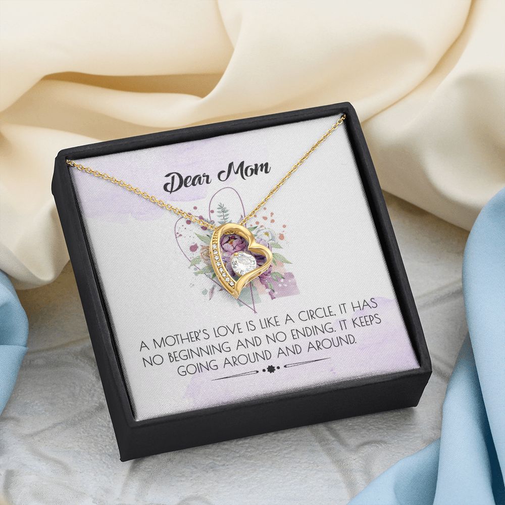 To My Mom Necklace Pendant Gift From Daughter Or Son Happy Mother's Day Gift For Mom Birthday, Anniversary Forever Love Necklace