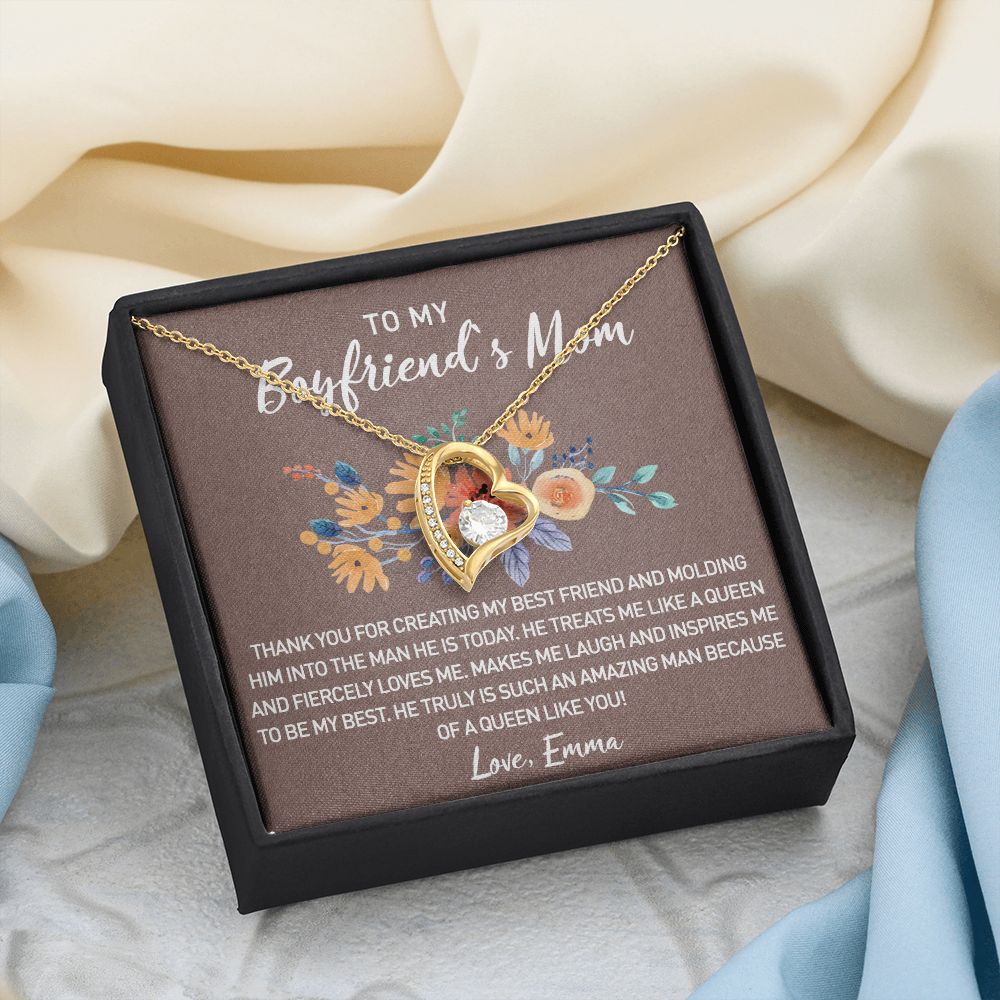 Gift for Boyfriend's Mom, Boyfriend Mom Gift, To My Boyfriends Mom's Gift, Mother's Day Gift for Boyfriends Mom, Boyfriend Mom Forever Love Necklace