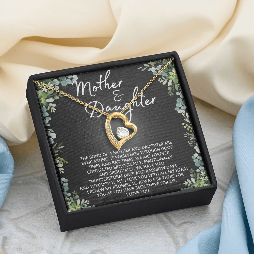 Mother Daughter Necklace Mothers day Necklace Mother Daughter Gift Mother Daughter Jewelry Gift For Daughter From Mom Daughter Mother Birthday Gift Forever Love Necklace