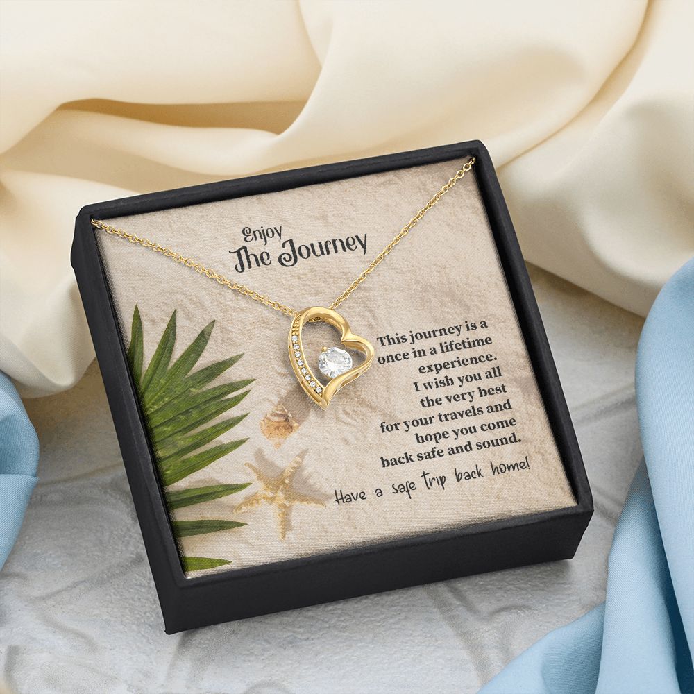 To My Mom Mother Necklace Pendant Gift Enjoy Your Journey By Sanad With Message Card Gift For Mom Forever Love Necklace