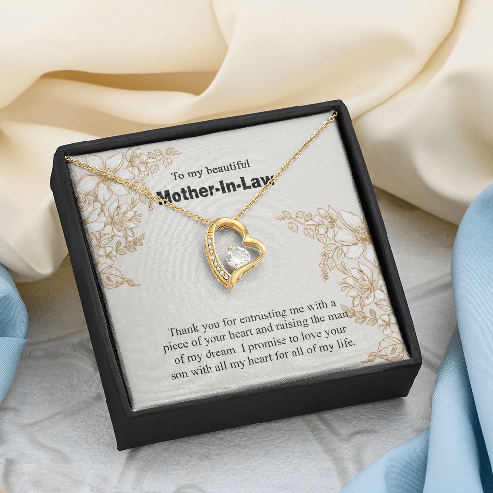 Mother in Law Necklace, Jewelry for Women, Future Mother in Law Gifts from Daughter in Law, Mother of Bride Gifts For Mother in Law, Birthday Gifts For Mother In Law From Daughter In Law14 Forever Love Necklace