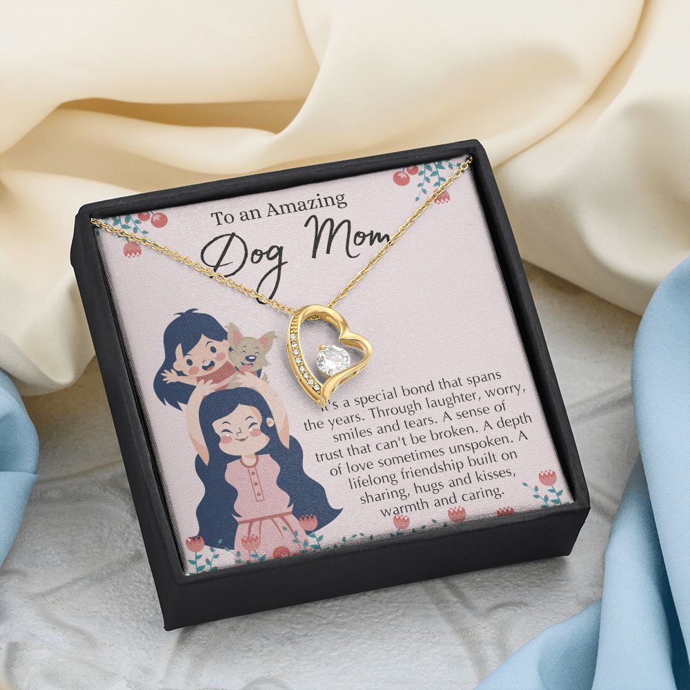 Love Knot Necklace, Dog Mom Gift For Mother's Day, Dog Mom Necklace For Women, Dog Mama Sentimental Gift, Dog Lover Gifts For Her, Unique Forever Love Necklace