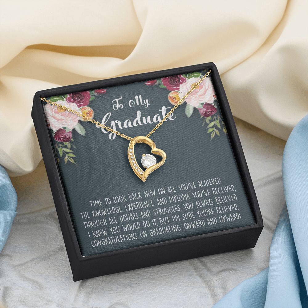 Graduation Gift Necklace for Girls Jewelry, College, High School, Elementary School, Senior Graduation Congrats Graduation Pendants Gift For Daughter, Granddaughter, Niece, Sister Forever Love Necklace