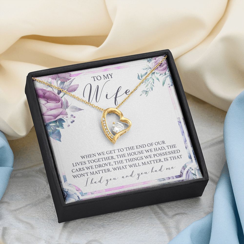 Birthday Gifts For Wife, Necklace Gifts For Wife From Husband, To My Wife Jewelry For Women , To My Wife Necklace  from Husband Wedding Anniversary Present For Wife, Beautiful Wife Jewelry Christmas 5 Forever Love Necklace