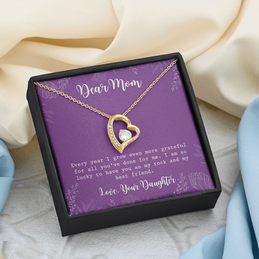 Mom Necklace Gifts for Mom from Daughter to Mom Gifts for Mothers Day from Daughter, To My Mom Necklace from Daughter to Mom Birthday Gifts Necklace with Message Card and Gift Box2234 Forever Love Necklace