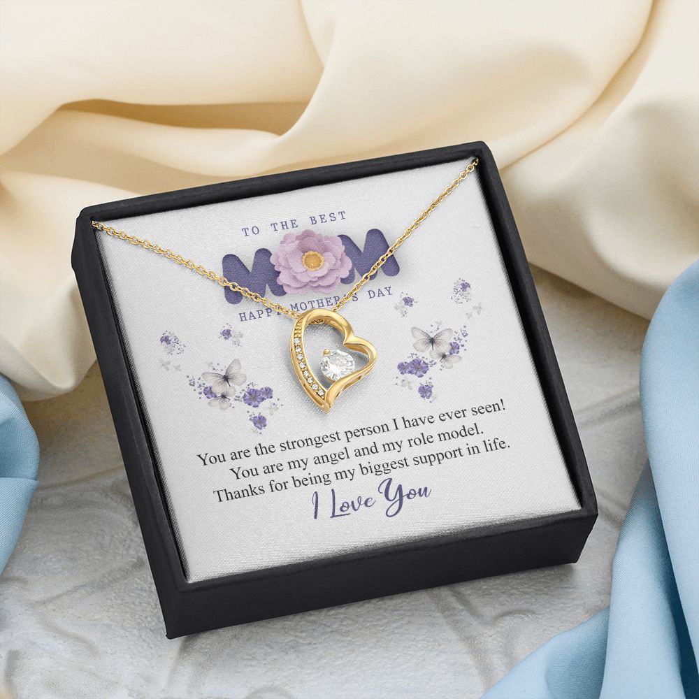 To The Best Mom Necklace, Best Mom Gifts, Mothers Day Gifts, Birthday Gift For Mom Forever Love Necklace