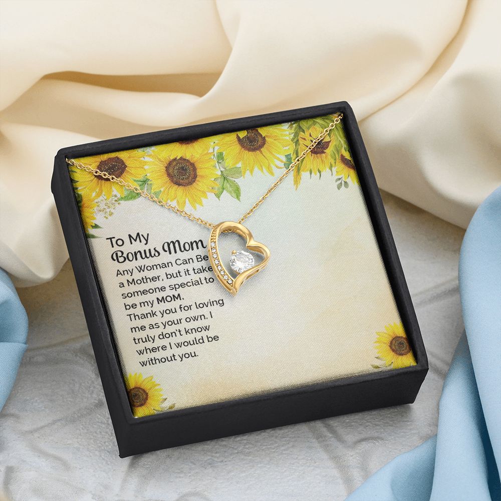 Mother Daughter Necklace as Daughter Gift from Mom, Mom Necklace as Christmas Gift for Mom from Son, Birthday Gift for Mother in Law Necklace, Bonus Mom Gifts for Step Mom Necklace3 Forever Love Necklace