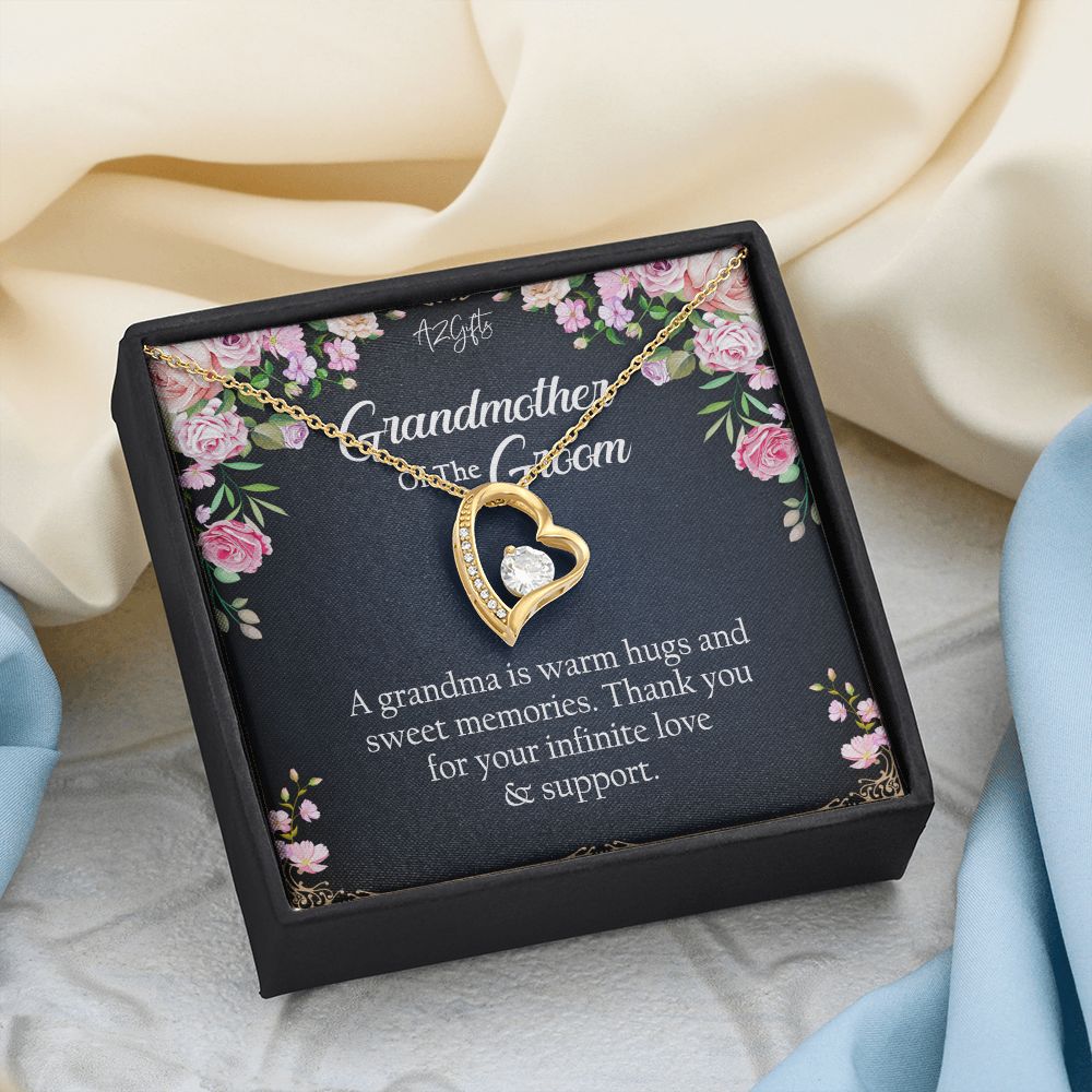 To My Grandmother Necklace, Gift for Grandmother Necklace, Mothers Day Gift For Grandma Nana, Grandma Jewelry From Grandchildren GrandKids , Jewelry Box Gift For Grandma Grandmother2 Forever Love Necklace