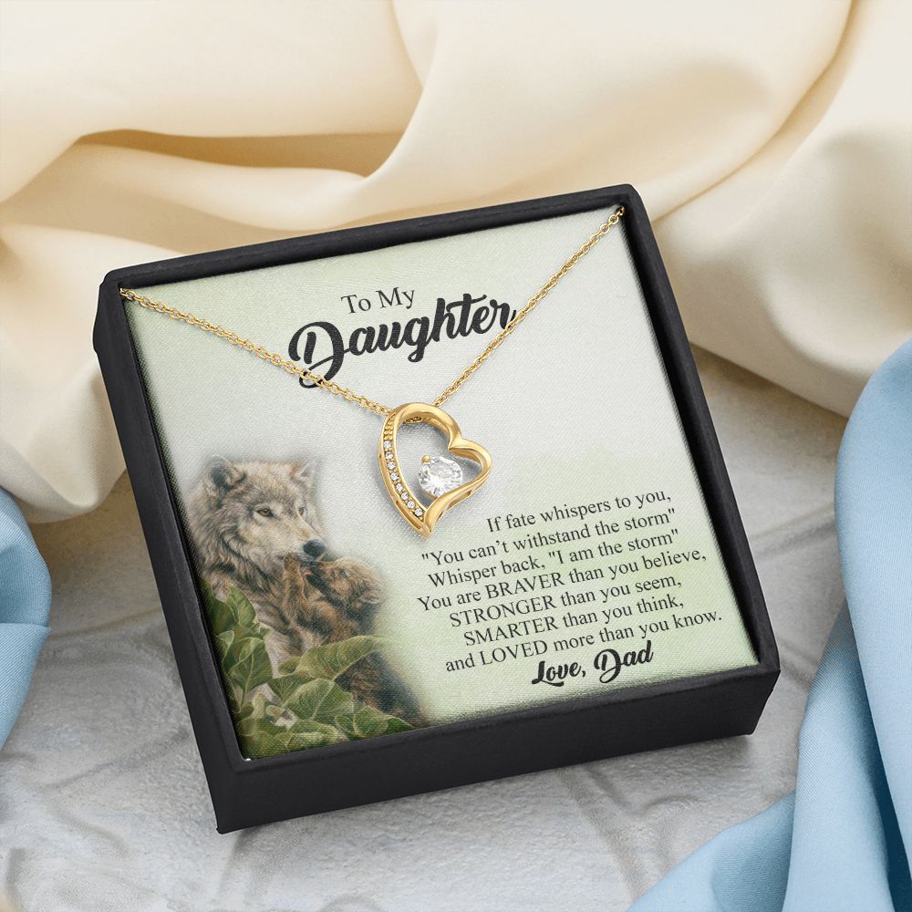 Mother Daughter Gift Ideas, To My Daughter Gift Necklace from Mom, Jewelry Pendant Present for Daughter, Birthday Christmas Gift Graduation Gifts for Daughters, Mother and Daughter Necklace 27 Forever Love Necklace