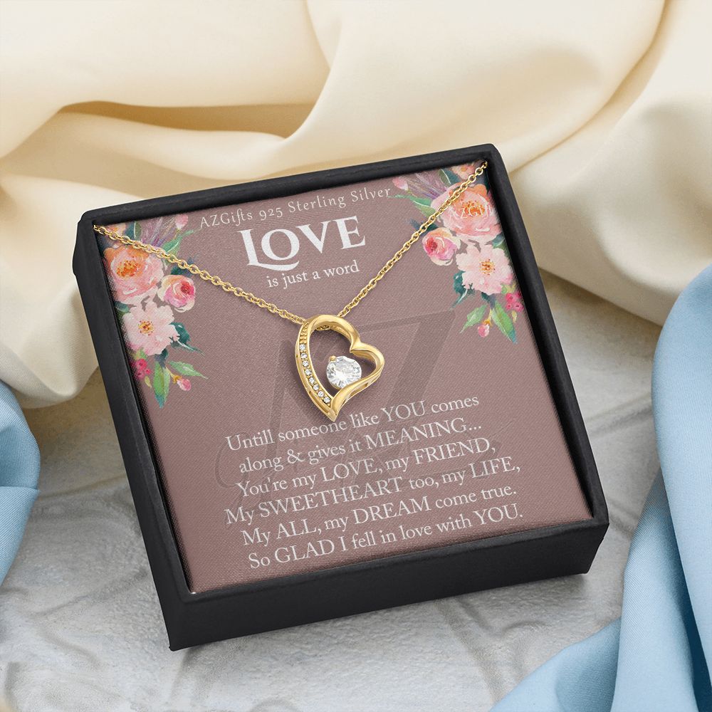 To My Wife Necklace from Husband, Luxury Necklace for Women, Personaled Forever Love Necklace