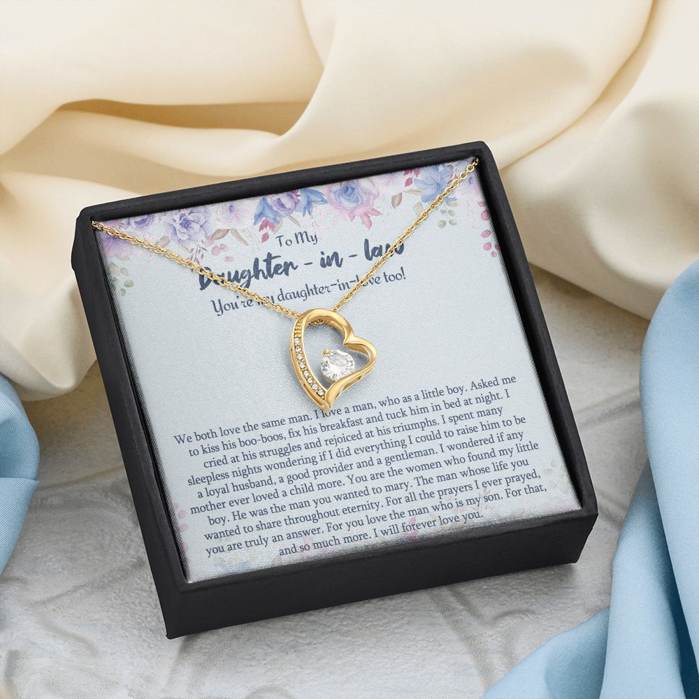 Daughter In Law Gifts Ideas, Daughter In Law Necklace, Gifts For Future Daughter In Law, Daughter In Law Birthday Gifts, Daughter-in-law Gifts From Mother In Law, Birthday Gifts For Daughter3 Forever Love Necklace