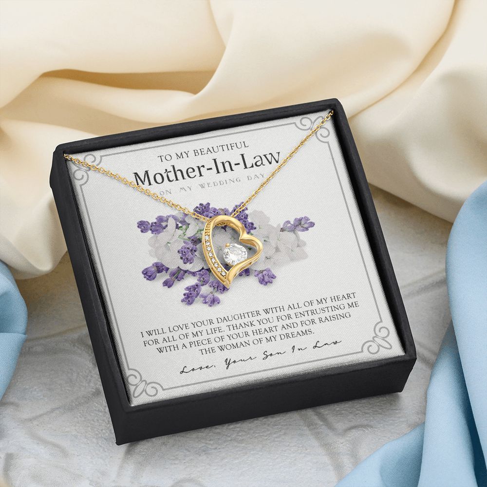 Mother in Law Necklace, Jewelry for Women, Future Mother in Law Gifts from Daughter in Law, Mother of Bride Gifts For Mother in Law, Birthday Gifts For Mother In Law From Daughter In Law9 Forever Love Necklace
