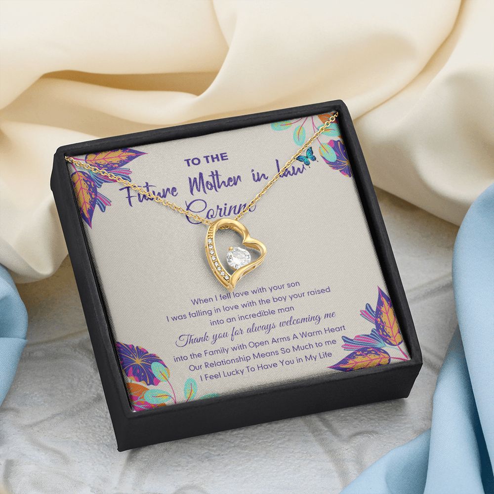 Mother in Law Necklace, Jewelry for Women, Future Mother in Law Gifts from Daughter in Law, Mother of Bride Gifts For Mother in Law, Birthday Gifts For Mother In Law From Daughter In Law16 Forever Love Necklace