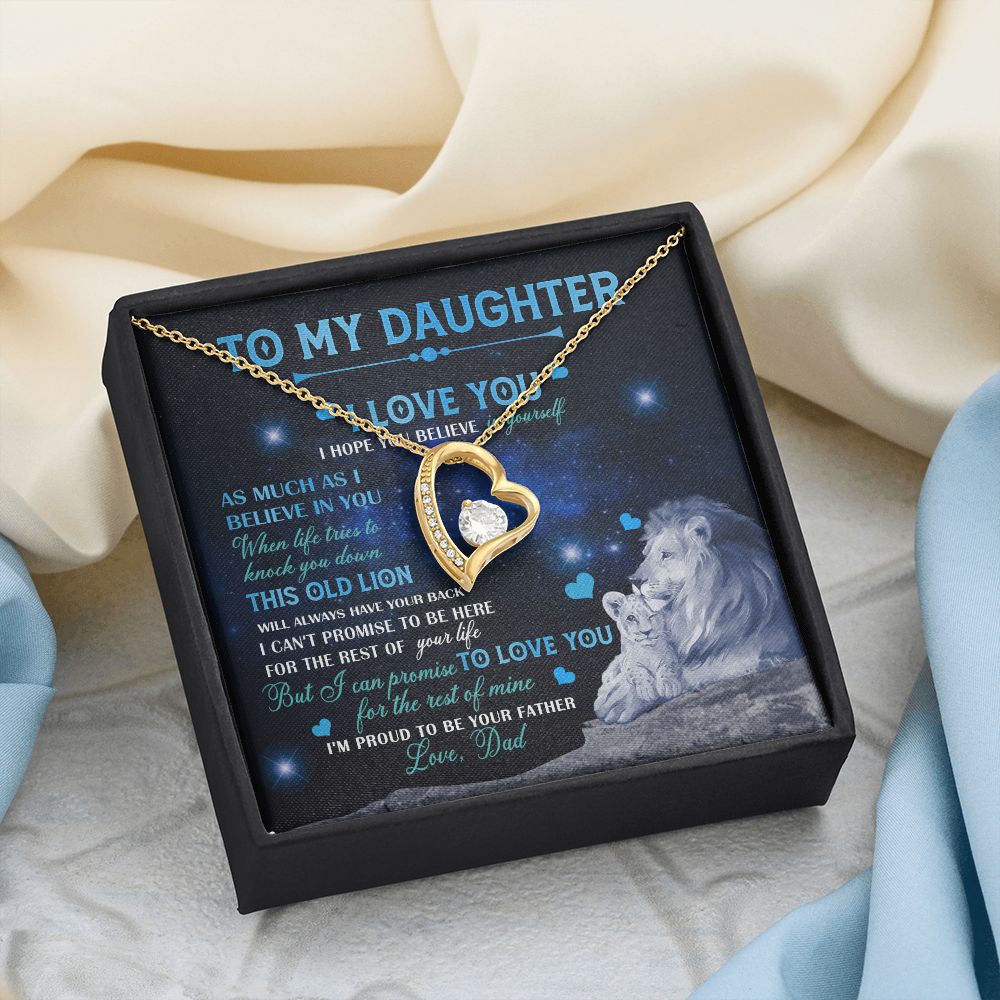 Dad To Daughter Necklace Jewelry Gift for Daughter from Dad Father Daughter Gift 175009114907 Forever Love Necklace