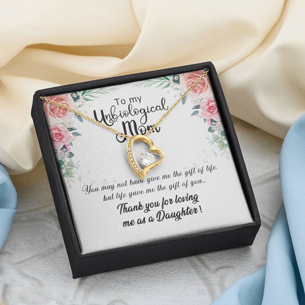 Unibological Necklace, Jewelry for Women, Future Mother in Law Gifts from Daughter in Law, Mother of Bride Gifts For Mother in Law, Birthday Gifts For Mother In Law From Daughter In Law Forever Love Necklace