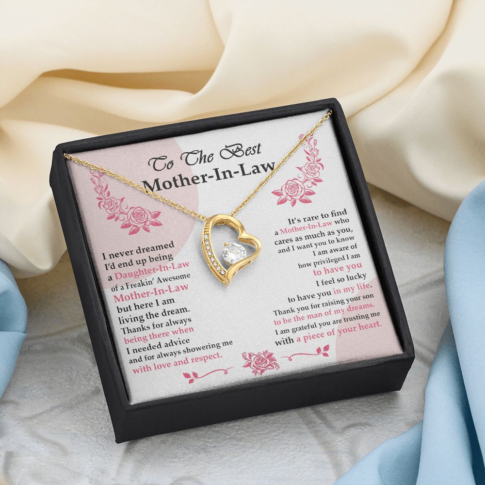 Mother in Law Necklace, Jewelry for Women, Future Mother in Law Gifts from Daughter in Law, Mother of Bride Gifts For Mother in Law, Birthday Gifts For Mother In Law From Daughter In Law6 Forever Love Necklace