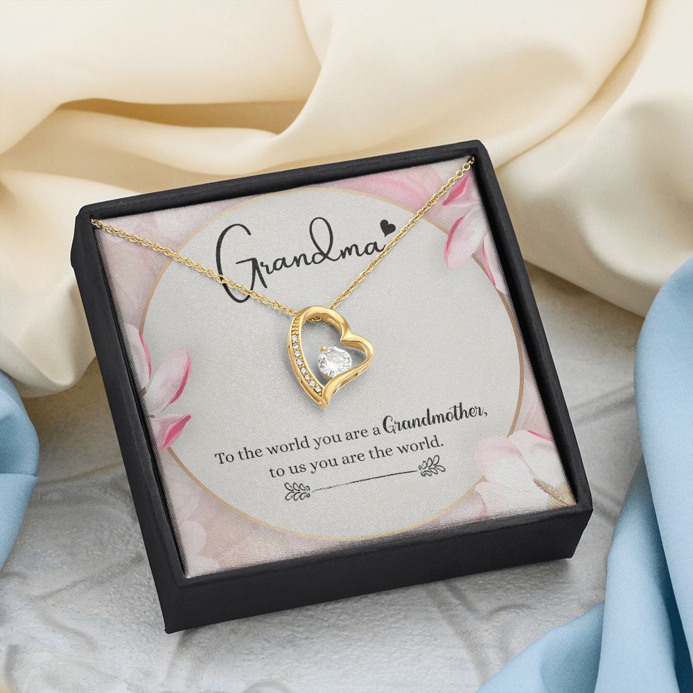 To My Grandma Necklace, Gift for Grandmother Necklace, Mothers Day Gift For Grandma Nana, Grandma Jewelry From Grandchildren GrandKids , Jewelry Box Gift For Grandma Grandmother8 Forever Love Necklace