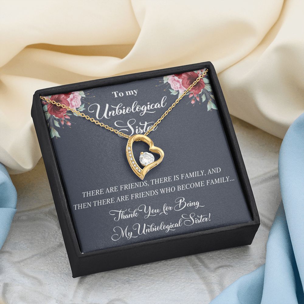 Unbiological Sister Alluring Beautiful Necklace, Best Friend Necklace, Soul Gift Forever Love Necklace