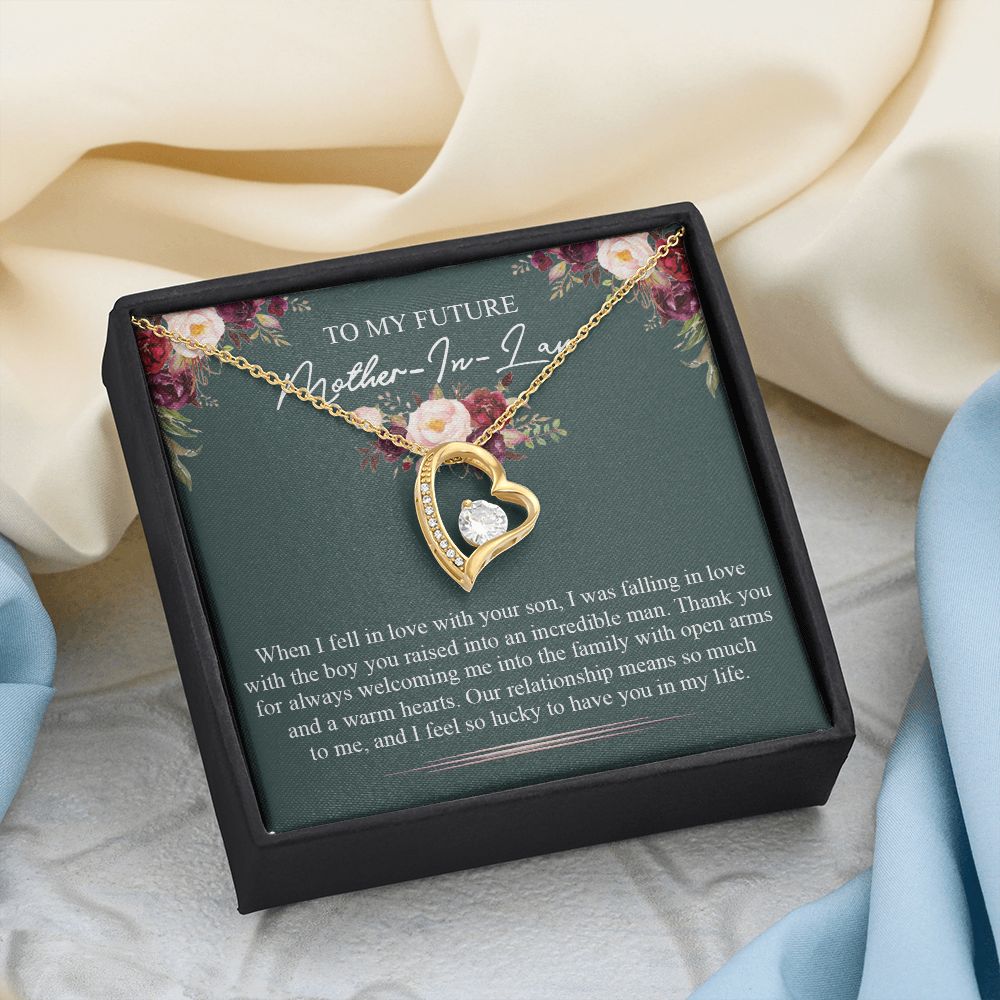 Mother in Law Necklace, Jewelry for Women, Future Mother in Law Gifts from Daughter in Law, Mother of Bride Gifts For Mother in Law, Birthday Gifts For Mother In Law From Daughter In Law5 Forever Love Necklace
