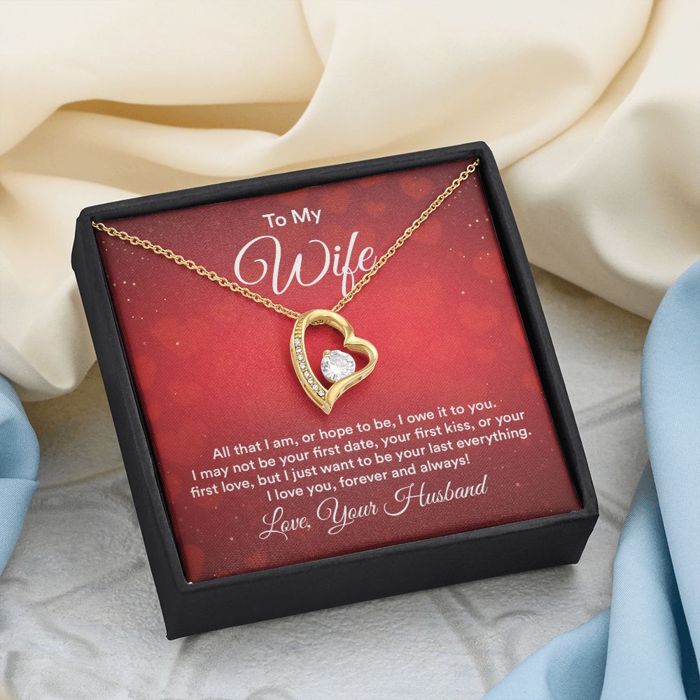Birthday Gifts For Wife, Necklace Gifts For Wife From Husband, To My Wife Jewelry For Women , To My Wife Necklace  from Husband Wedding Anniversary Present For Wife, Beautiful Wife Jewelry Christmas30 Forever Love Necklace