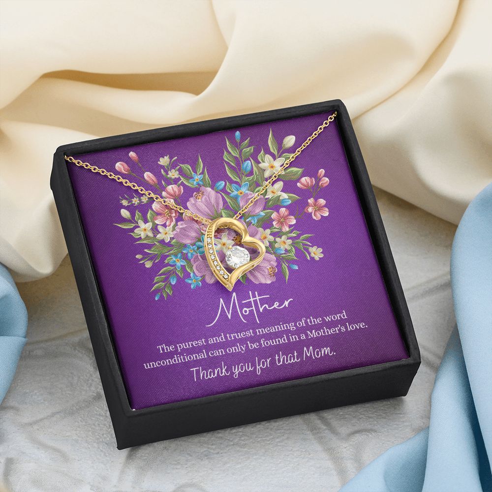 Happy Mother's Day Gift for Mom from Daughter Message Card Necklace Gift Idea Mother Jewelry Mom Necklace from Daughter To My Mom Love Knot Necklace Pendant Forever Love Necklace