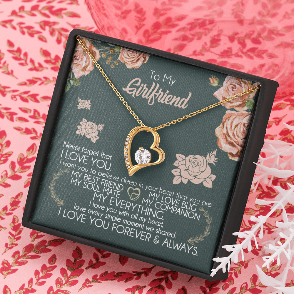 To My Girlfriend Necklace Valentine Gift From Boyfriend Giffs for Girlfriend 175077749622
