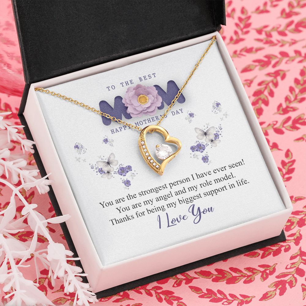 To The Best Mom Necklace, Best Mom Gifts, Mothers Day Gifts, Birthday Gift For Mom Forever Love Necklace