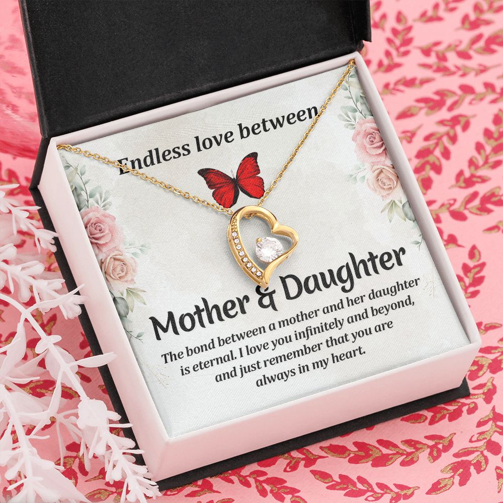 To My Mom Necklace, Gift For Mom, Mother's Day Gift from Daughter, Mom Jewelry Gift for Mothers Day, Birthday Gift for Mother, Moms Gift from Daughter Son, Necklace for Mom Mother 11 Forever Love Necklace