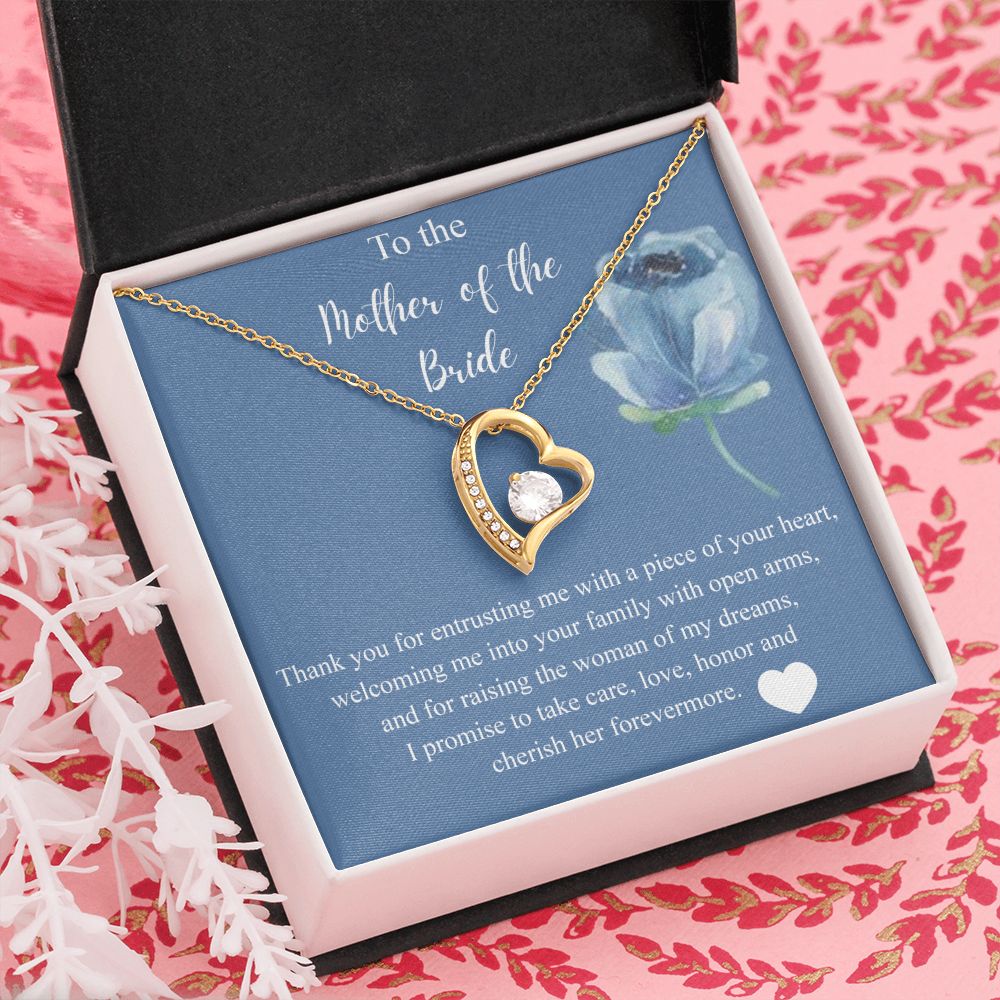 Mother Of The Bride Gift From Groom, Alluring Beauty Necklace, Future Mom Forever Love Necklace