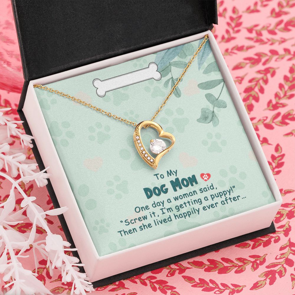 Love Knot Necklace, Dog Mom Gift For Mother's Day, Dog Mom Necklace For Women, Dog Mama Sentimental Gift, Dog Lover Gifts For Her, Unique1 Forever Love Necklace