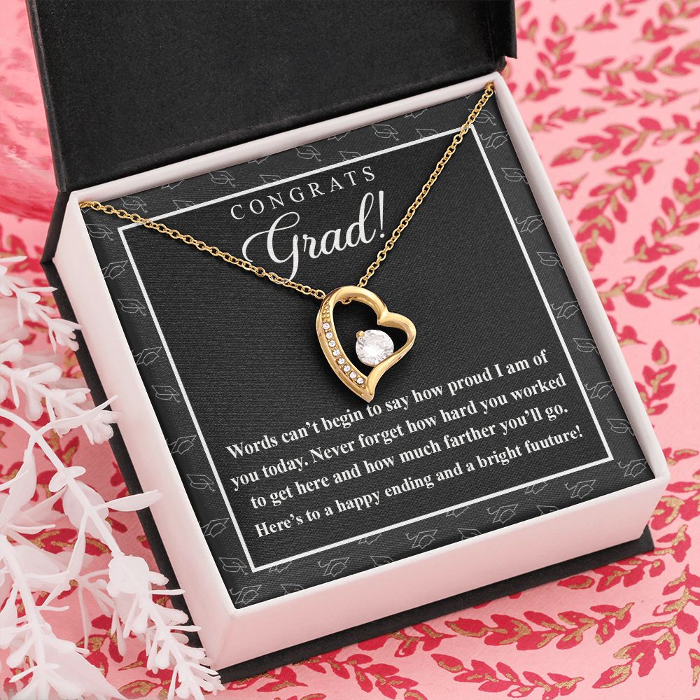 College Graduation Gift Necklace for Daughter, My Daughter Love Knots Necklace Congrats Graduation Pendants Gift For Daughter, Granddaughter, Niece, Sister Forever Love Necklace