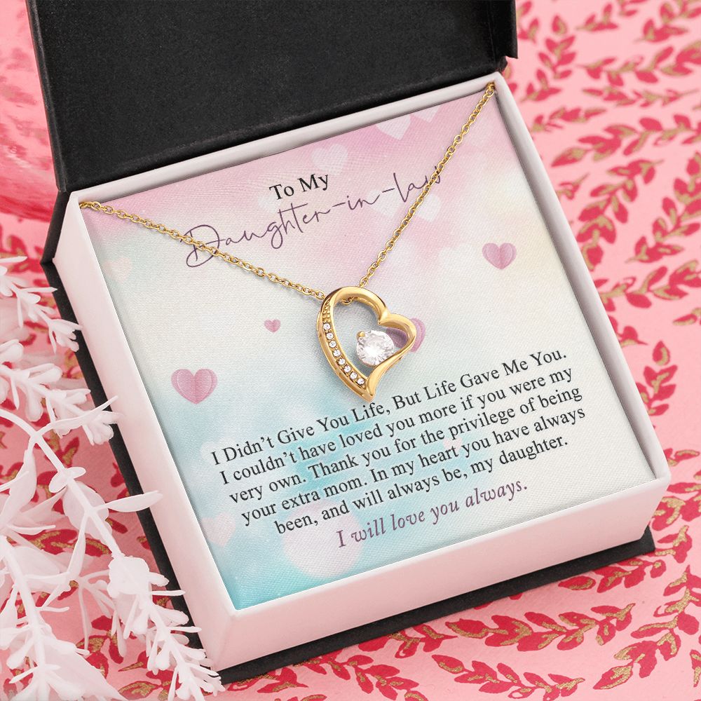 Daughter In Law Gifts Ideas, Daughter In Law Necklace, Gifts For Future Daughter In Law, Daughter In Law Birthday Gifts, Daughter-in-law Gifts From Mother In Law, Birthday Gifts For Daughter5 Forever Love Necklace