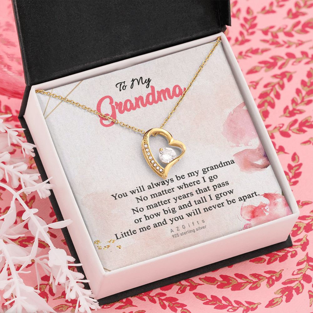 To My Grandma Necklace, Gift for Grandmother Necklace, Mothers Day Gift For Grandma Nana, Grandma Jewelry From Grandchildren GrandKids , Jewelry Box Gift For Grandma Grandmother13 Forever Love Necklace