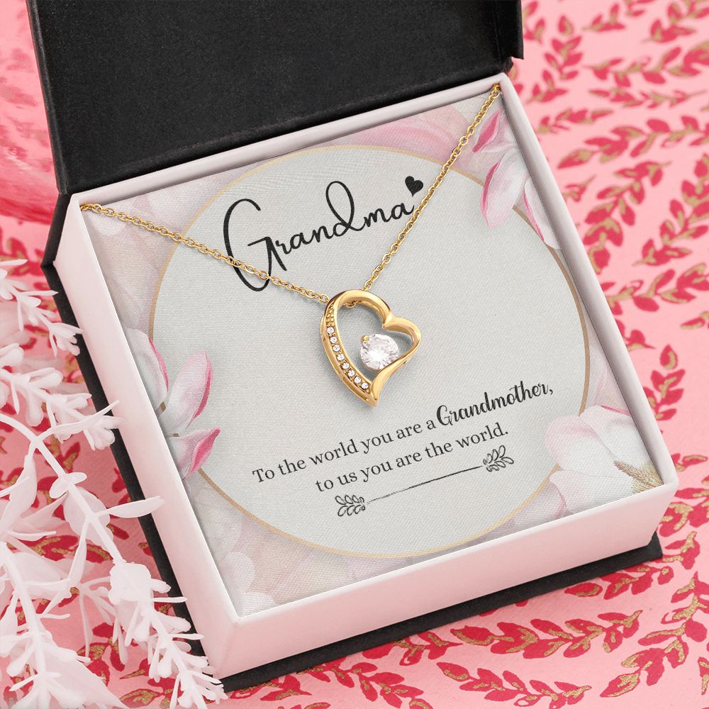 To My Grandma Necklace, Gift for Grandmother Necklace, Mothers Day Gift For Grandma Nana, Grandma Jewelry From Grandchildren GrandKids , Jewelry Box Gift For Grandma Grandmother8 Forever Love Necklace