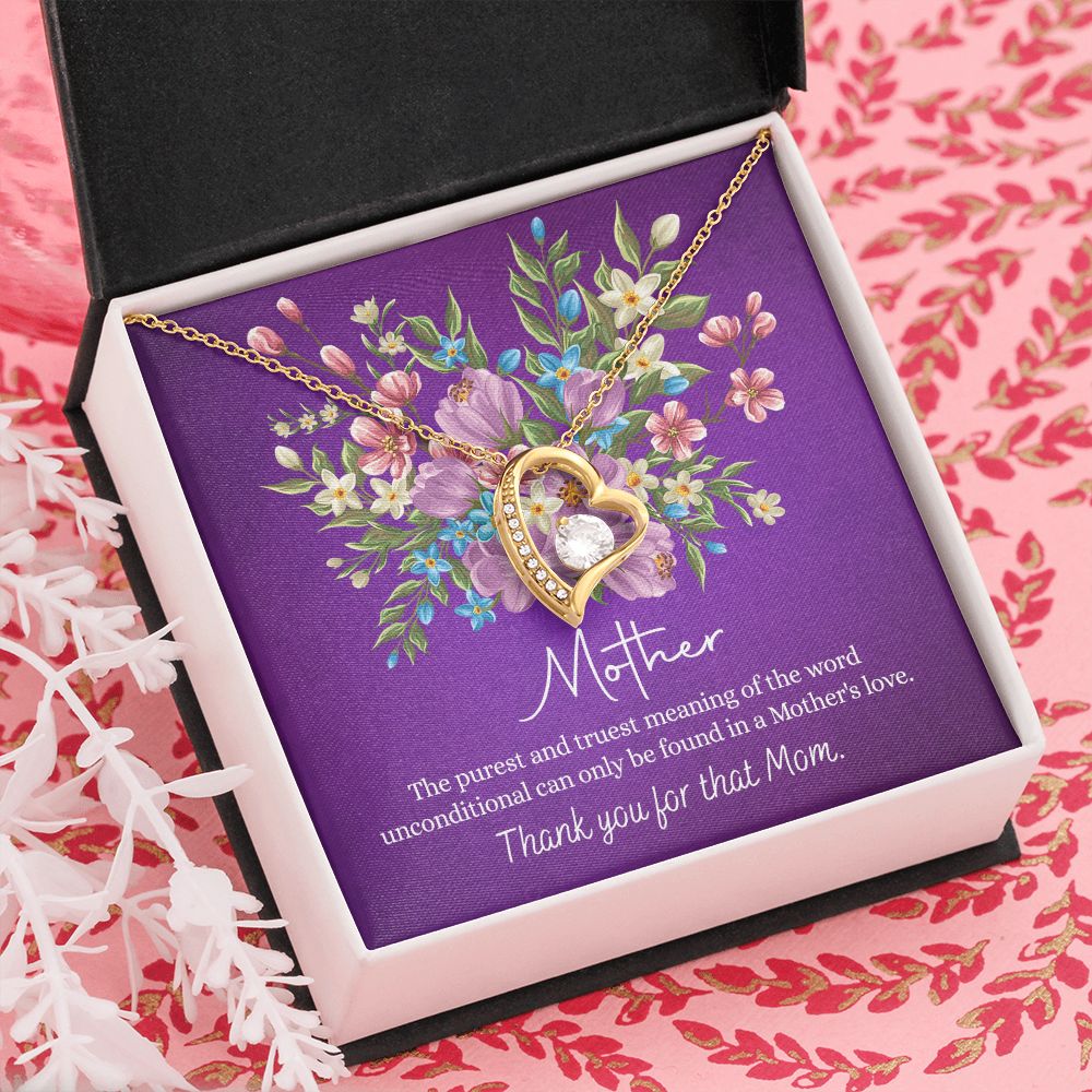 Happy Mother's Day Gift for Mom from Daughter Message Card Necklace Gift Idea Mother Jewelry Mom Necklace from Daughter To My Mom Love Knot Necklace Pendant Forever Love Necklace