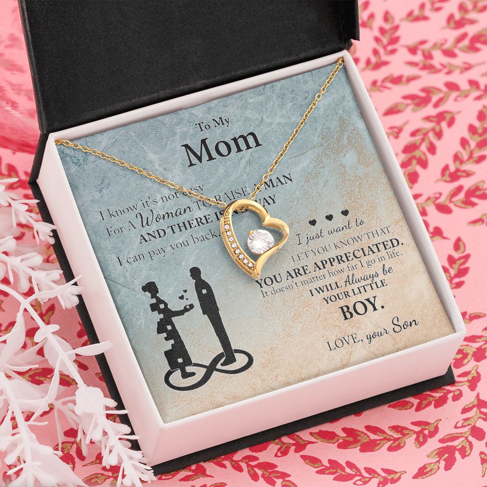 Mom Gift From Son To Mother Necklace Thoughtful Birthday Gift Sentimental Forever Love Necklace