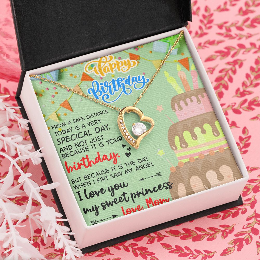 Mother Daughter Gift Ideas, To My Daughter Gift Necklace from Mom, Jewelry Pendant Present for Daughter, Birthday Christmas Gift Graduation Gifts for Daughters, Mother and Daughter Necklace 31 Forever Love Necklace