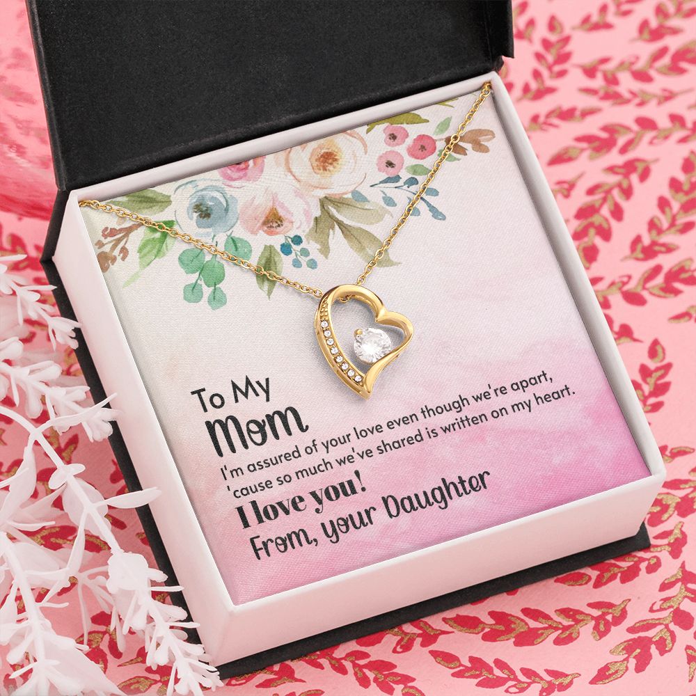 To My Mom Necklace, Gift For Mom, Mother's Day Gift from Daughter, Mom Jewelry Gift for Mothers Day, Birthday Gift for Mother, Moms Gift from Daughter Son, Necklace for Mom Mother 21 Forever Love Necklace