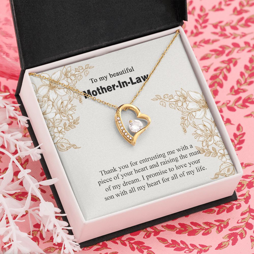 Mother in Law Necklace, Jewelry for Women, Future Mother in Law Gifts from Daughter in Law, Mother of Bride Gifts For Mother in Law, Birthday Gifts For Mother In Law From Daughter In Law14 Forever Love Necklace