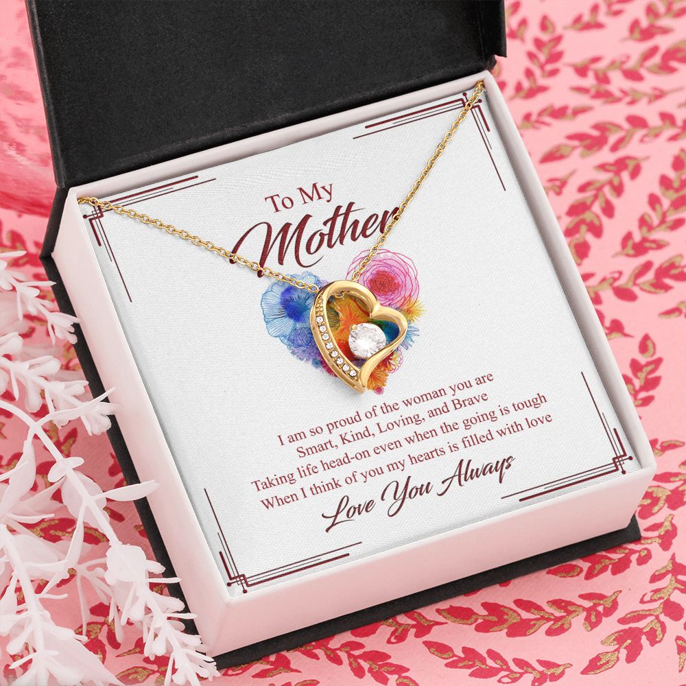 To My Mom Necklace, Gift For Mom, Mother's Day Gift from Daughter, Mom Jewelry Gift for Mothers Day, Birthday Gift for Mother, Moms Gift from Daughter Son, Necklace for Mom Mother 8 Forever Love Necklace